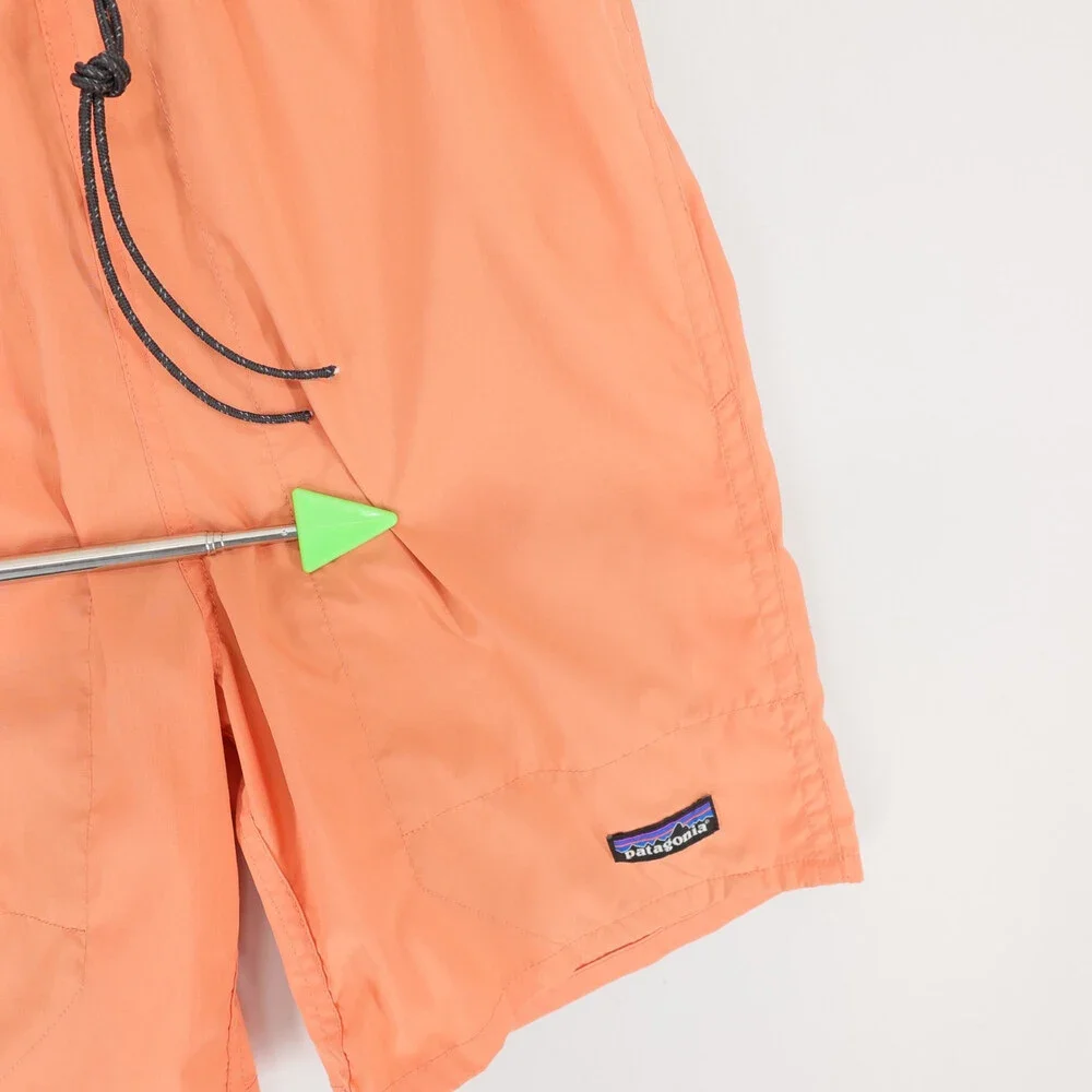 Patagonia Baggies Lights Shorts Mens XS Coho Coral Elastic Drawstring Swim Trunk